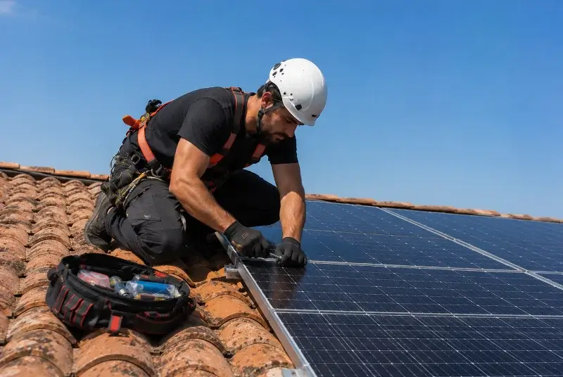 Maintenance et monitoring de panneaux solaires à Lanta
